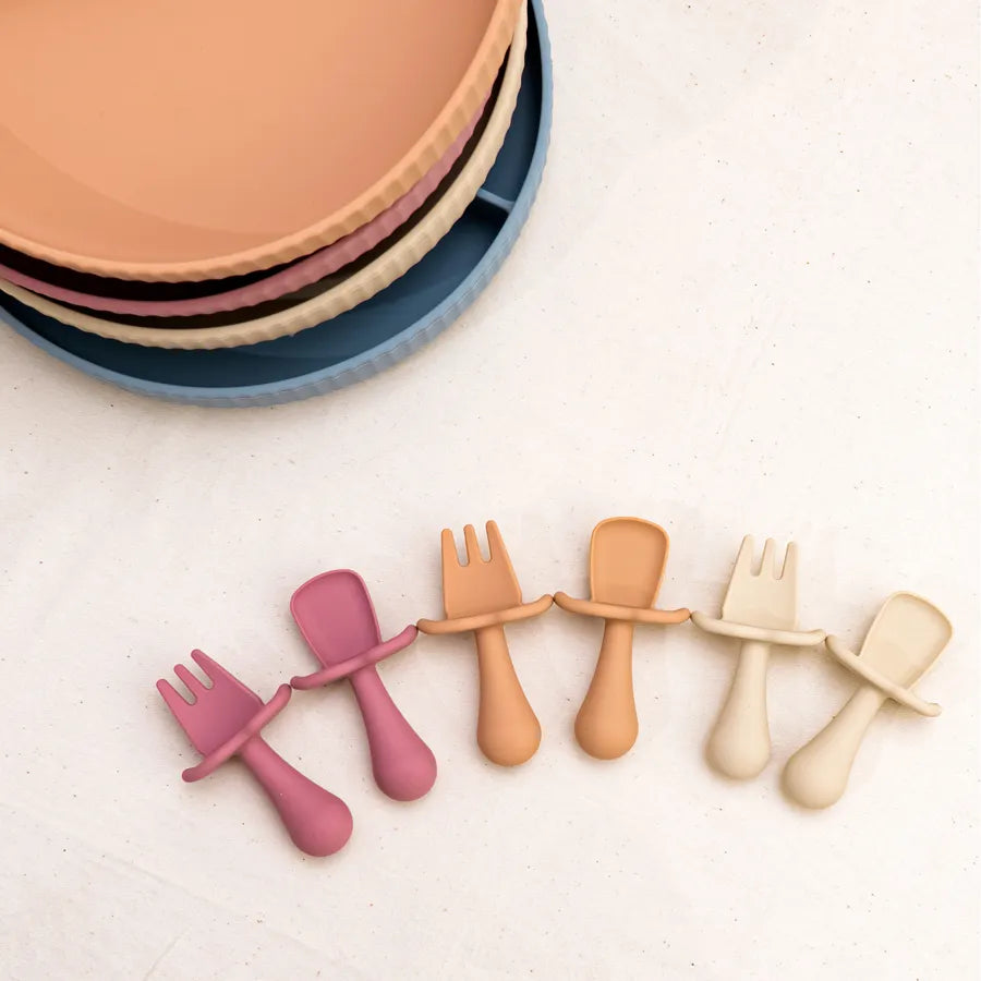 Silicone Mini Fork & Spoon Set