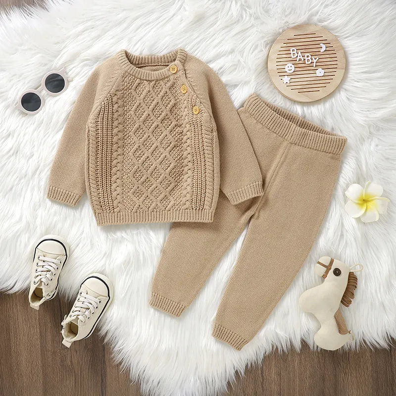 Soft Knitted Sweater & Pants Set