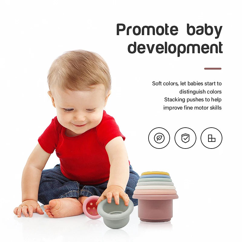 Baby Silicone Stacking Blocks